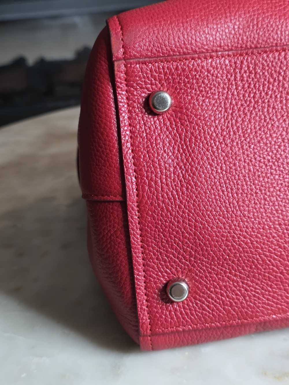 Authentic Coach Red Swagger Caryall With Dustbag & Cards - Picture 6 of 16